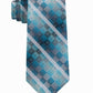 Van Heusen Men's Aaron Stripe Geometric Tie Blue Size Regular