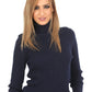 Ralph Lauren Women's Turtleneck Sweater  Blue Size Medium