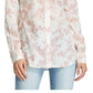 Ralph Lauren Women's Cuffed Collared Button Up Wear To Work Top Red Size Medium