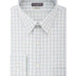 Van Heusen Men's Classic Fit Wrinkle-Free Performance Stretch Flex Collar Plaid Dress Shirt Blue Size 17-36-37