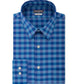 Van Heusen Men's Fit Flex Collar Check Dress Shirt Aqua Size 16-36-37