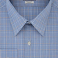 Van Heusen Men's Flex Wrinkle-Free Check Dress Shirt Medium Blue Size 15.5X34X35