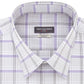 Van Heusen Men's Classic Fit Wrinkle-Free Performance Stretch Flex Collar Check Dress Shirt Gray Size 15-34-35