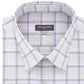 Van Heusen Men's Classic Fit Wrinkle-Free Performance Stretch Flex Collar Check Dress Shirt Gray Size 16-36-37