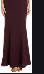 Nightway Women's Glitter-Knit Gown Purple Size 10