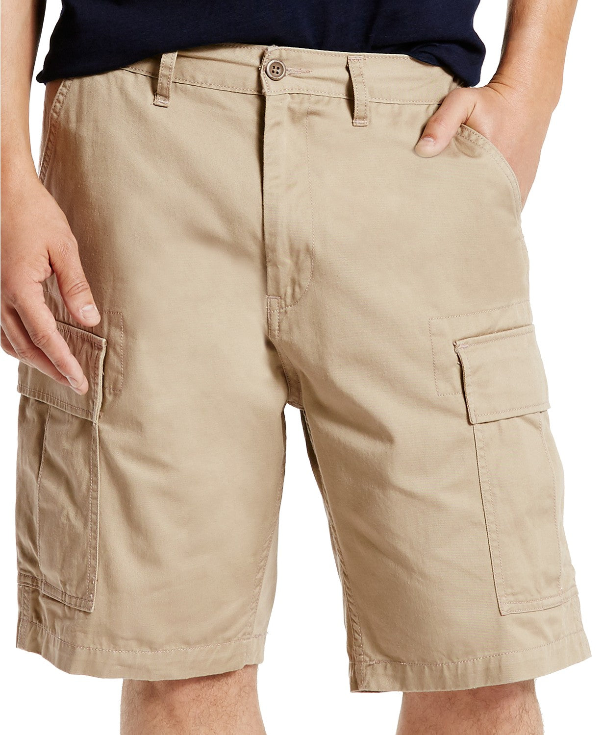 Levi's Men's Carrier Loose-Fit Cargo Shorts Beige Size 32