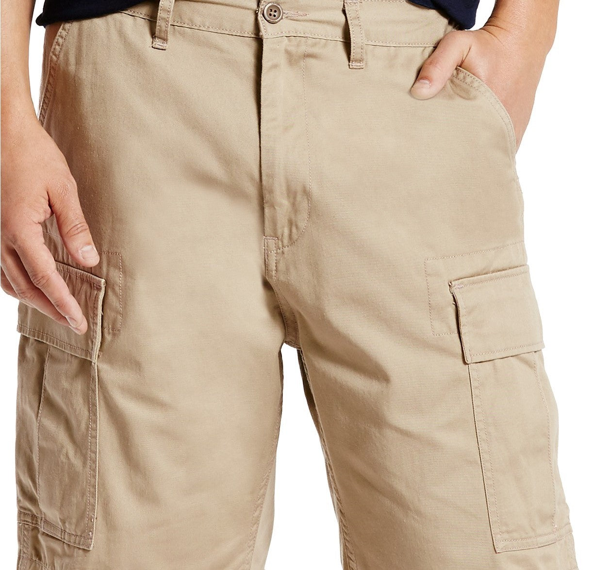 Levi's Men's Carrier Loose-Fit Cargo Shorts Beige Size 32