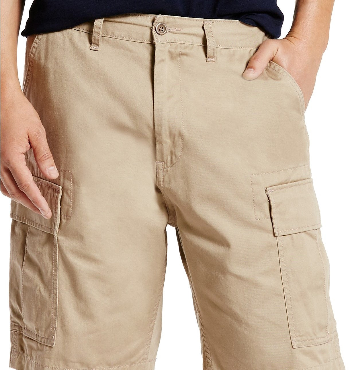 Levi's Men's Carrier Loose-Fit Cargo Shorts Beige Size 36 Regular