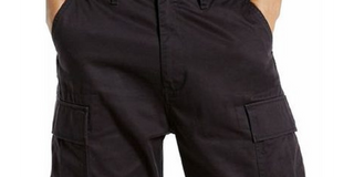 Levi's Men's Carrier Loose-Fit Cargo Shorts Black Size 30