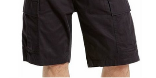 Levi's Men's Carrier Loose-Fit Cargo Shorts Black Size 30