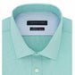 Tommy Hilfiger Men's Athletic Fit Flex Collar Dress Shirt Green Size 17.5X32-33