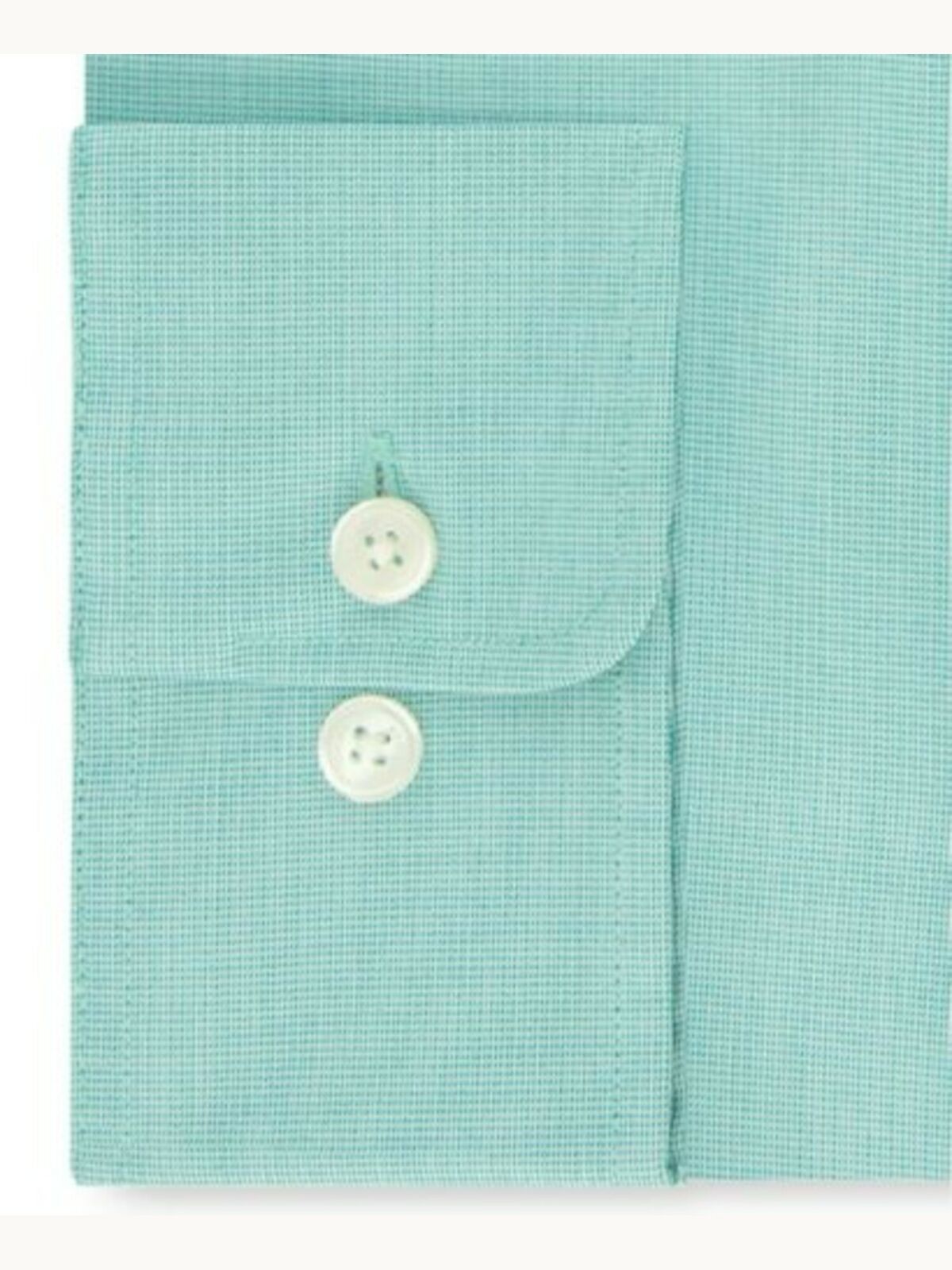 Tommy Hilfiger Men's THFlex Performance Stretch Solid Dress Shirt Green Size 16.5X34-35