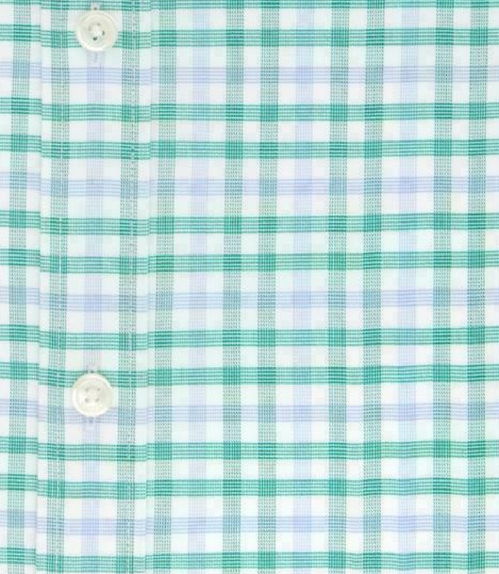 Tommy Hilfiger Men's Athletic-Fit Check Dress Shirt Lime Size 17.5x34-35