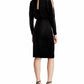 Lauren Ralph Lauren Women's Velvet Slit-Sleeve Dress Black Size 4