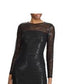 Ralph Lauren Women's Sequin Evening Gown Black Size 8
