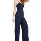 Trixxi Juniors' Bow-Back Jumpsuit Navy Size 5