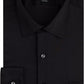 Arrow Men's Fitted Spread-Collar Dress Shirt Black Black Size 15.5x32-33