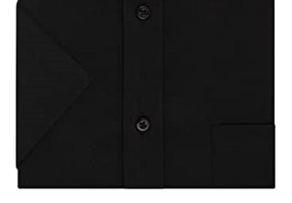 Arrow Men's Fitted Spread-Collar Dress Shirt Black Size 32X33