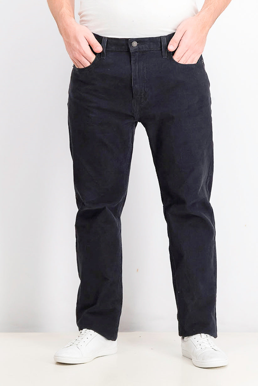 Levi's Men's 502 Taper Corduroy Pants Black Size 32X34