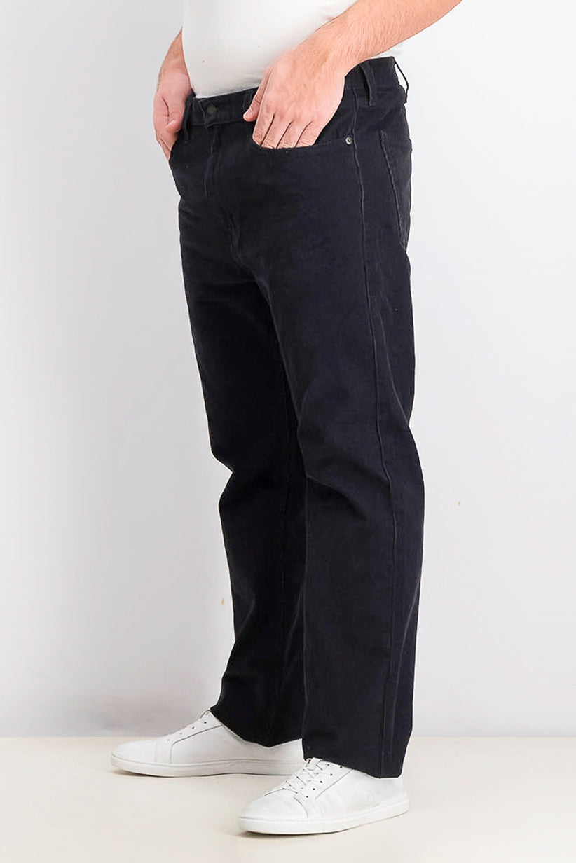 Levi's Men's 502 Taper Corduroy Pants Black Size 32X34