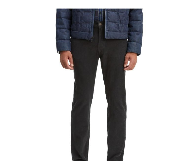Levi's Men's 502 Taper Corduroy Pants Black Size 34X29