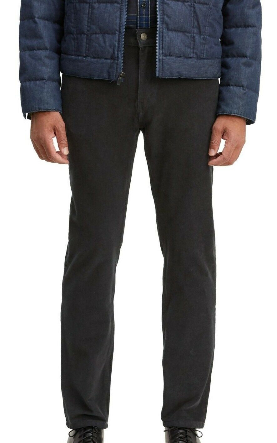 Levi's Men's 502 Taper Corduroy Pants Black Size 36x30
