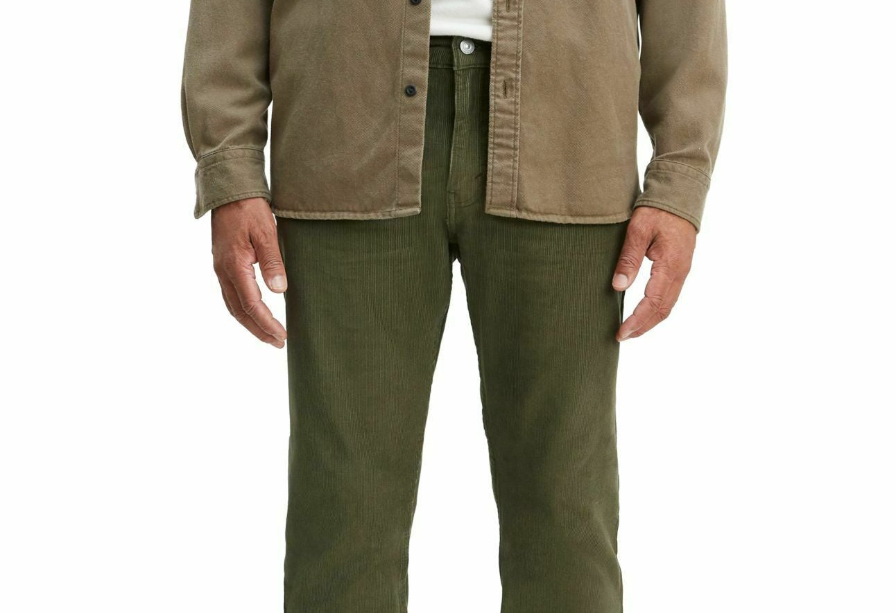 Levi's Men's 502 Taper Corduroy Pants Green Size 36X32