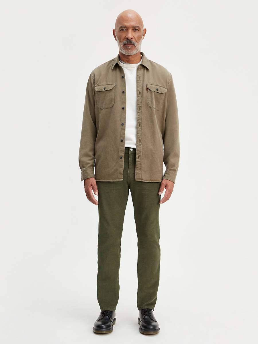 Levi's Men's 502 Taper Corduroy Pants Green Size 33x30