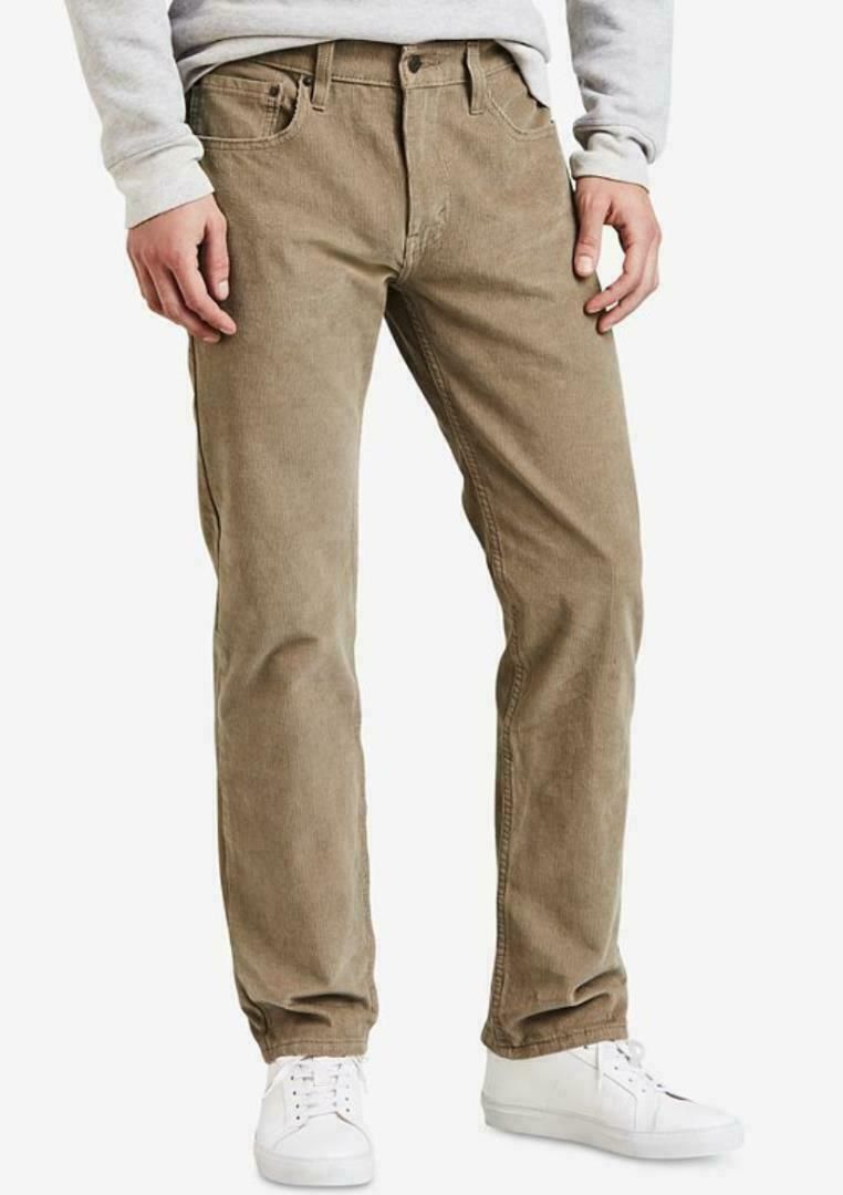 Levi's Men's 502 Taper Corduroy Pants Brown Size 32X34