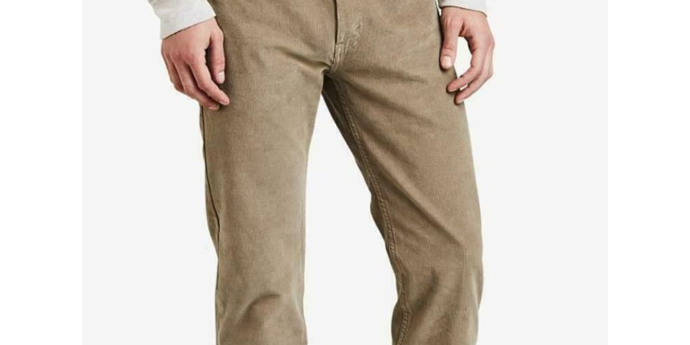 Levi's Men's 502 Taper Corduroy Pants Brown Size 32X34