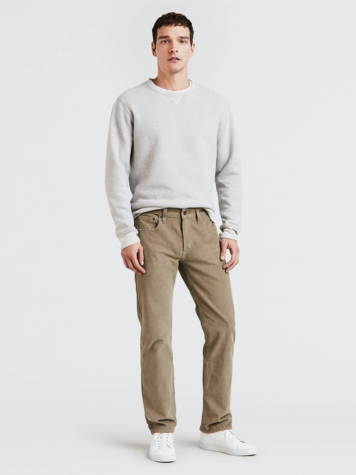 Levi's Men's 502 Taper Corduroy Pants Brown Size 34X32