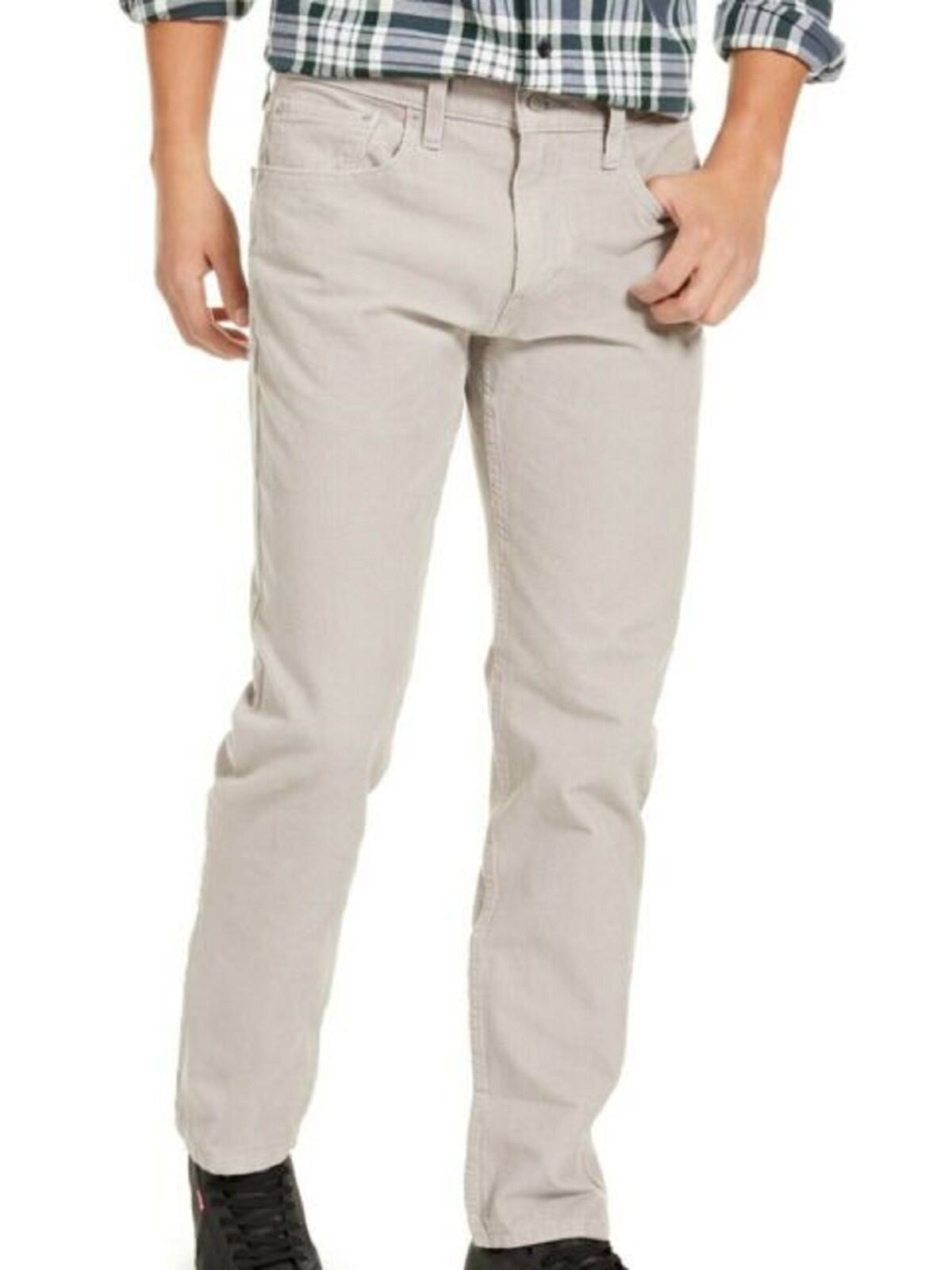 Levi's Men's 502 Taper Corduroy Pants Gray Size 34X32
