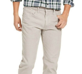 Levi's Men's 502 Taper Corduroy Pants Gray Size 34X32