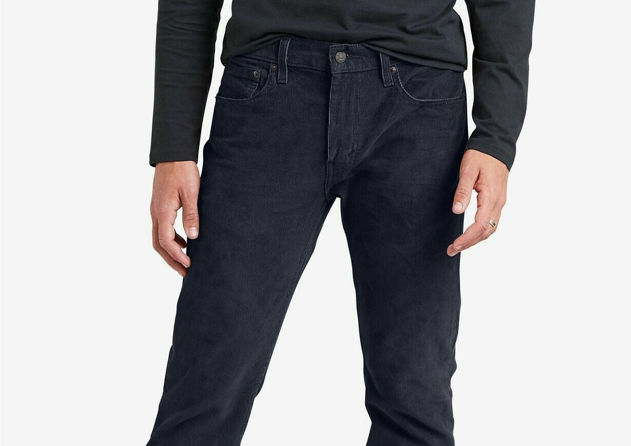 Levi's Men's 502 Taper Corduroy Pants Dark Blue Size 30X30