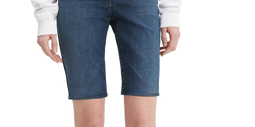 Levi's Women's Denim Bermuda Shorts Dark Blue Size 24