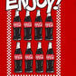 Coca-Cola Enjoy Men's Graphic T-Shirt Red Size XX-Large