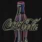 Neon Coca Cola Men's Graphic T-Shirt Black Size Extra Large