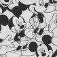 Repeating Mickey Mouse Men's T-Shirt By Jem White Size Large