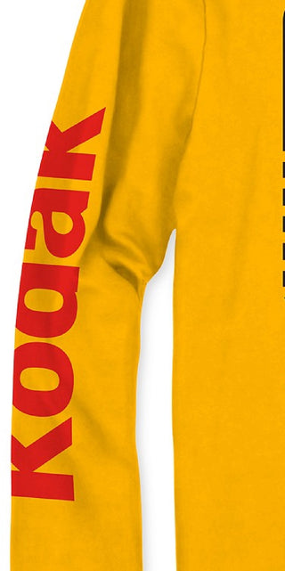 Kodak Men's Long Sleeve Graphic T-Shirt Yellow Size Small