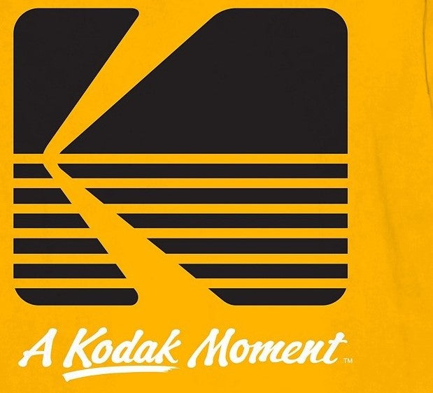 Kodak Men's Long Sleeve Graphic T-Shirt Yellow Size Medium