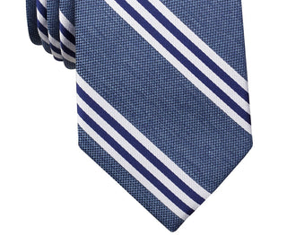 Nautica Men's Bilge Striped Tie Navy Size Regular