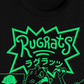 Reptar Rugrats Men's Graphic T-Shirt Black Size XX-Large