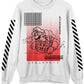 Hybrid Men's Mario Mushroom Champ Graphic Sweatshirt White Size Large