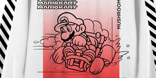 Hybrid Men's Mario Mushroom Champ Graphic Sweatshirt White Size Large