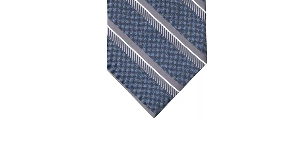 Perry Ellis Men's Dena Stripe Tie Navy Size Regular