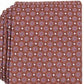 Perry Ellis Men's Bratton Classic Neat Tie Orange Size Regular