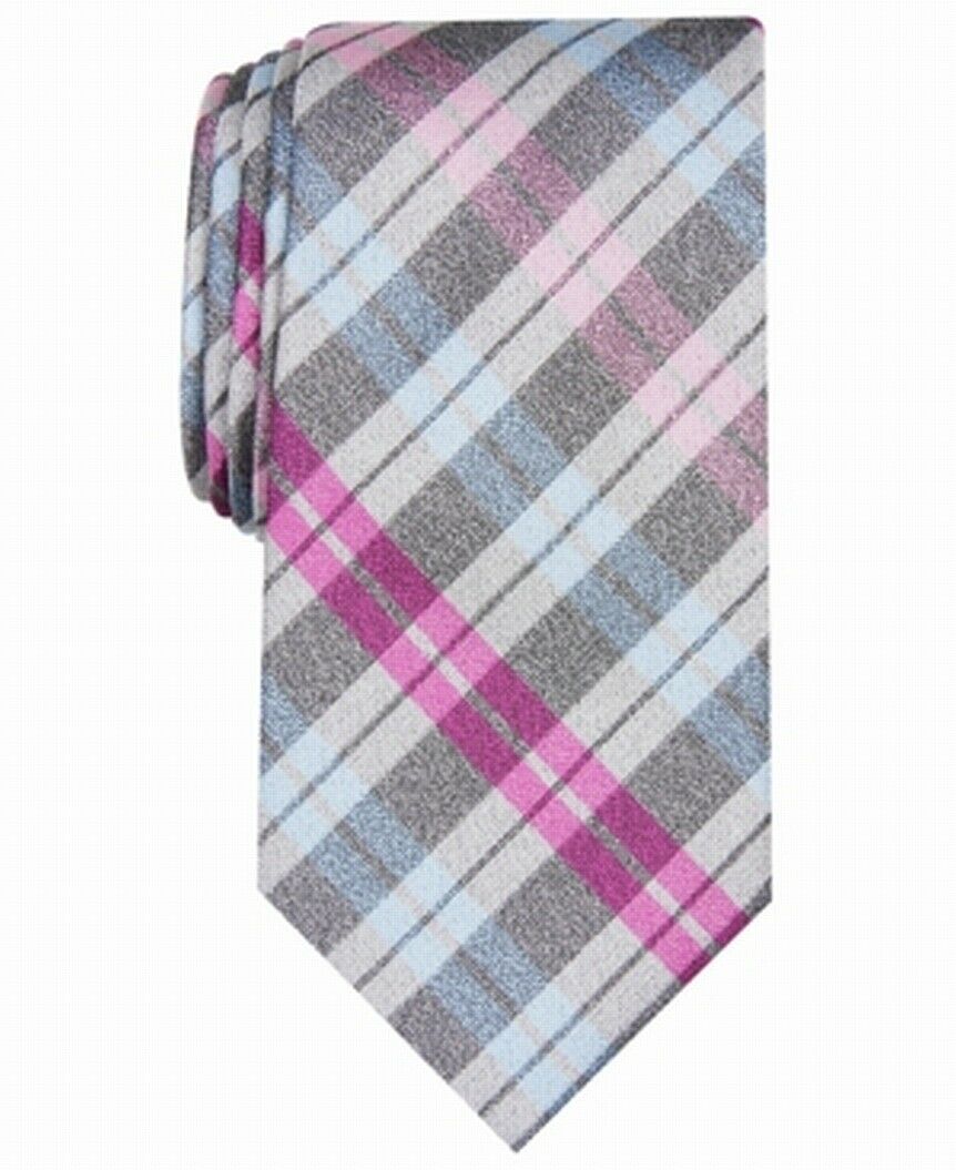 Perry Ellis Men's Edwin Check Tie Pink Size Regular