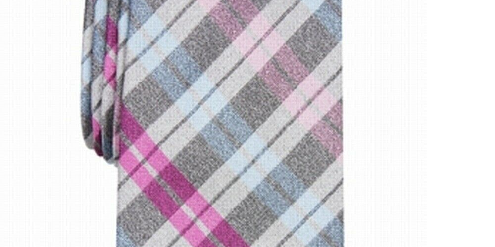 Perry Ellis Men's Edwin Check Tie Pink Size Regular