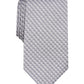 Perry Ellis Men's Bluefield Classic Grid Tie Gray Size Regular