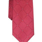 Perry Ellis Men's Burr Classic Geo Grid Tie Wine Size Regular